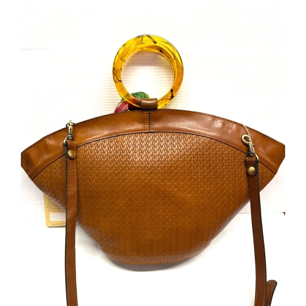 Patricia Nash TWEMANDIA Leather Satchel PURSE W/ EXTRAS, SCARF,  RETIRED NEW